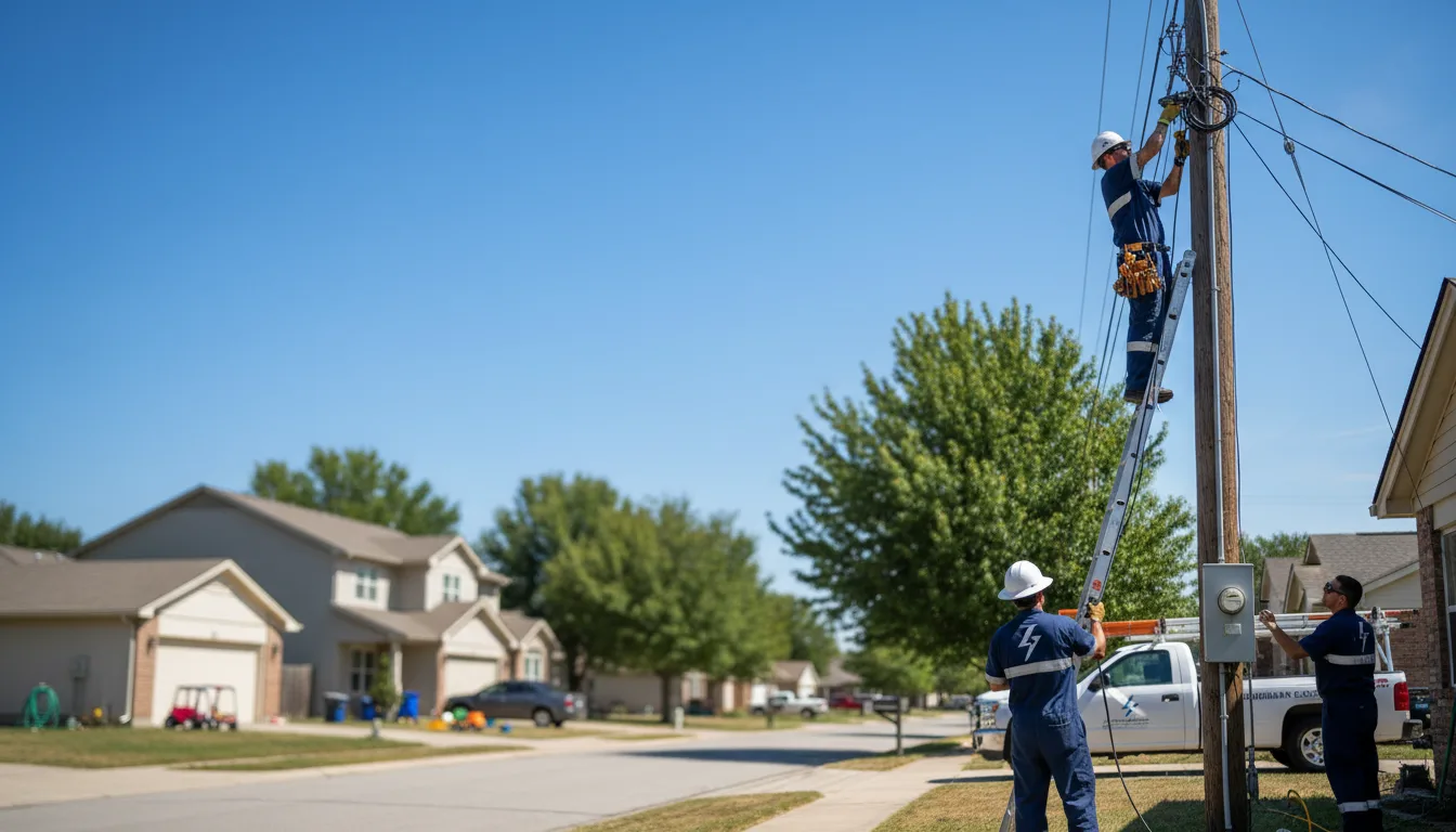 Residential electrician providing installation services in Radnor, OH